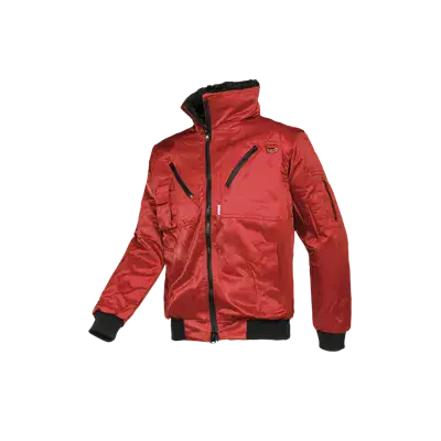 Sioen Hawk Blouson Rood - Uitneembare Bontvoering & Praktische Zakken - Maat XL