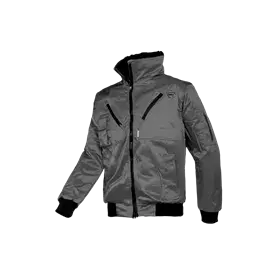 Sioen Hawk Winterblouson Grijs - Met Uitneembare Bontvoering & Veel Zakken - Maat L
