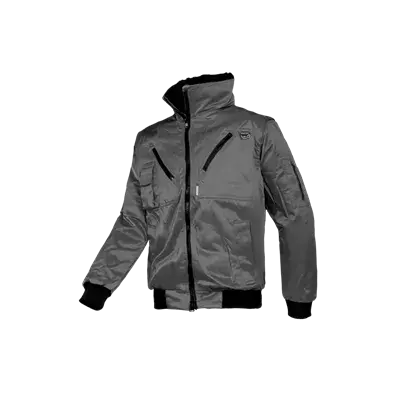 Sioen Hawk Winterblouson Grijs - Met Uitneembare Bontvoering & Veel Zakken - Maat S