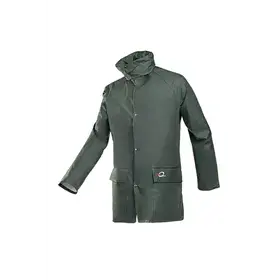 Sioen Jakarta Regenjas 4145 Groen/Kaki - Lichtgewicht, Soepel & Waterdicht - Maat 2XL
