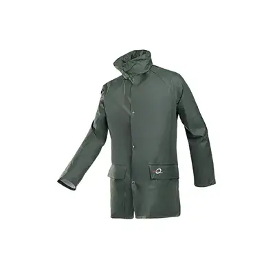 Sioen Jakarta Regenjas 4145 Groen/Kaki - Lichtgewicht, Soepel & Waterdicht - Maat 2XL