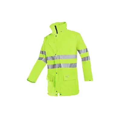 Sioen Kassel Regenjas Fluo Geel - Lichtgewicht & Geluidsarm - Maat S