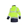Sioen LIGHTFLASH 313A Parka Fluo Geel/Marine - Winddicht, Waterdicht & Gevoerd, Maat L