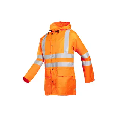 Sioen MONORAY 198A Regenjas Fluo Oranje - Lichtgewicht, Ademend & Met Kap, Maat S