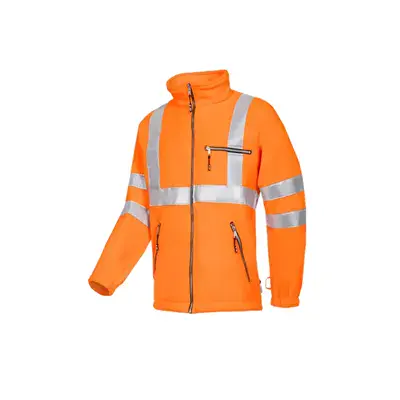 Sioen REIMS 131Z Fleece Werkjas Fluo Oranje - Warm, Winddicht & I.L.S.-Compatibel, Maat 2XL