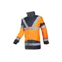 Sioen SKOLLFIELD 209A Parka Fluo Oranje/Marine - Waterdicht, Gevoerd & Met Bodywarmer, Maat XL