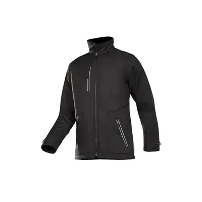 Sioen Softshell Jas Pulco Zwart – Gevoerd & Windwerend Comfort, Maat S