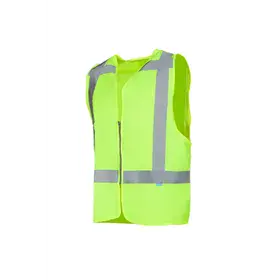 Sioen Solaka Veiligheidsgilet Fluo Geel - Reflecterend & Met Ritssluiting - Maat S