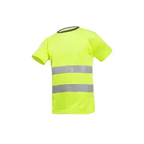 Sioen T-shirt Cartura Fluo Geel - Reflecterend, Sneldrogend & Comfortabel - Maat L