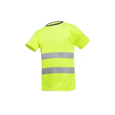 Sioen T-shirt Cartura Fluo Geel - Reflecterend, Sneldrogend & Comfortabel - Maat L