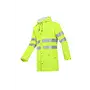 Sioen Unzen Regenjas Fluo Geel - Lichtgewicht, Waterdicht & Ademend - Maat XL