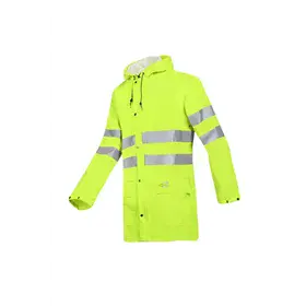 Sioen Unzen Regenjas Fluo Geel - Lichtgewicht, Waterdicht & Ademend - Maat XL