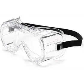 Univet 602.01.00.01 - Overzetbril met Heldere Lens & Indirect Ventilatiesysteem