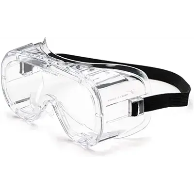 Univet 602.01.00.01 - Overzetbril met Heldere Lens & Indirect Ventilatiesysteem